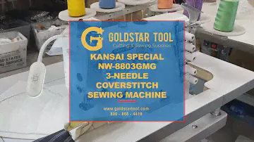 Product Showcase - Kansai Special 8803GMG Coverstitch Sewing Machine-Goldstartool.com - 800-868-4419