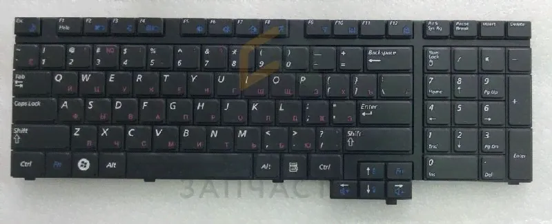 Клавиатура русская (Black) для Samsung NP-R730-JB02RU