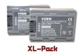 Аккумуляторы для видеокамер vhbw 2X Li-Ion Akku Set 600mAh (7.2V) für Kamera Sony NP-FP30, NP-FP50, NP-FP51, NP-FP60, NP-FP70, NP-FP71, NP-FP90, NP-FP91.