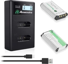 Аккумулятор Powerextra для Sony NP-BX1/M8 2шт + зарядное устройство