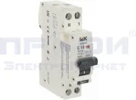 ARMAT АВДТ B06S 1P+NP C10 30мА тип AC (18мм) IEK