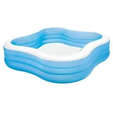 Бассейн надувной 229*229*56 см Beach Wave Swim Intex (57495NP)