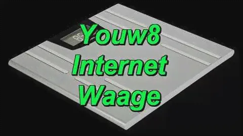 Youw8 Internetwaage  - BMI - Körperfettwaage - Muskelmasse -