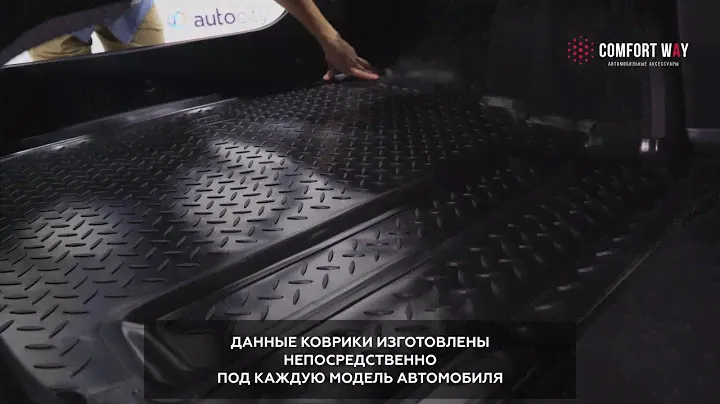 Автомобильный коврик в багажник Unidec (Norplast) (пластик)