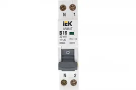 Дифавтомат IEK ARMAT АВДТ B06S 1P+NP 16A 30mA тип A