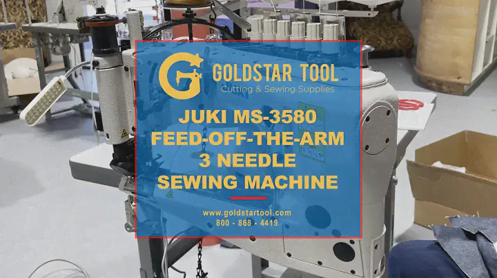 Product Showcase-Juki MS-3580 Feed Off the Arm 3 Needle Sewing Machine-Goldstartool.com-800-868-4419